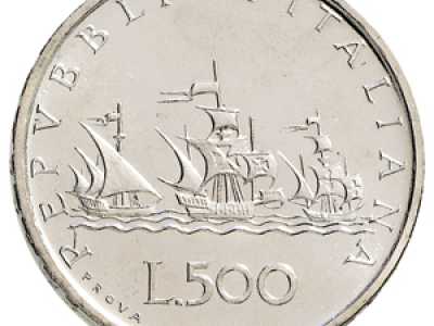 Rara 500 lire d'argento